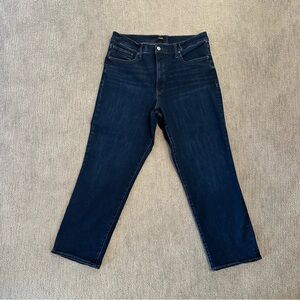 Express Straight Ankle High Rise Dark Wash Size 14R